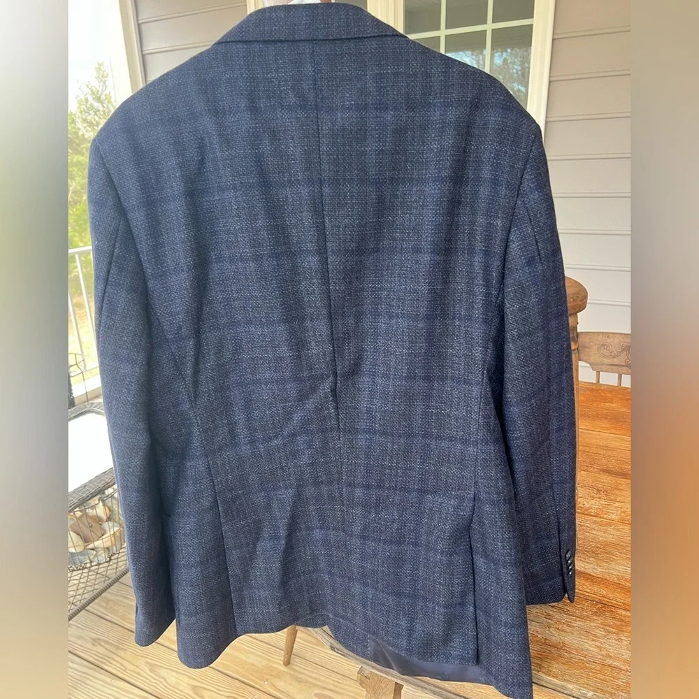 Jos A Bank Reserve E Thomas Wool Cashmere Blazer Jacket 3441T Tailored Fit 46R